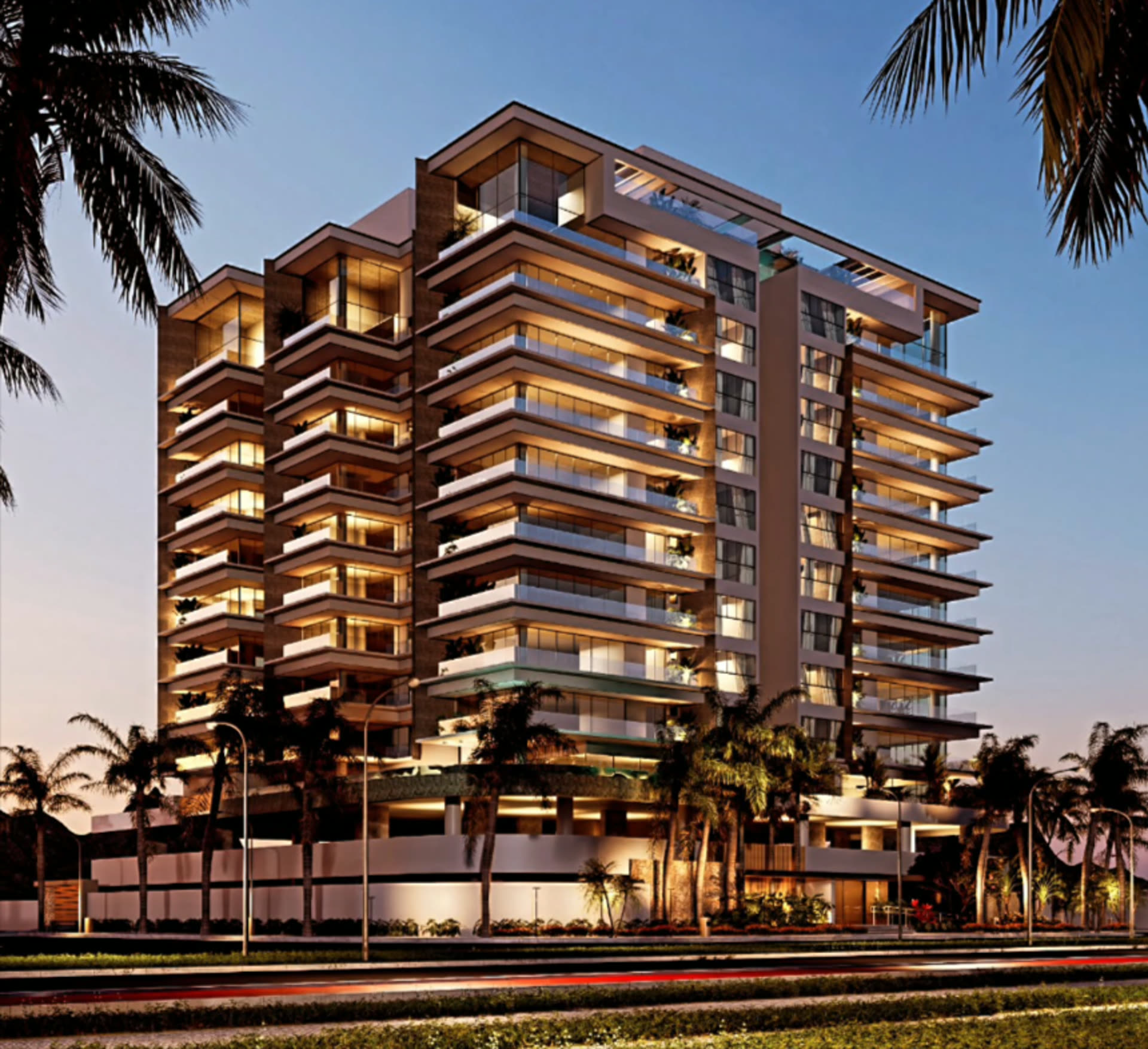 Fachada do Majestic, exemplo de apartamento de alto padrão em Caraguatatuba