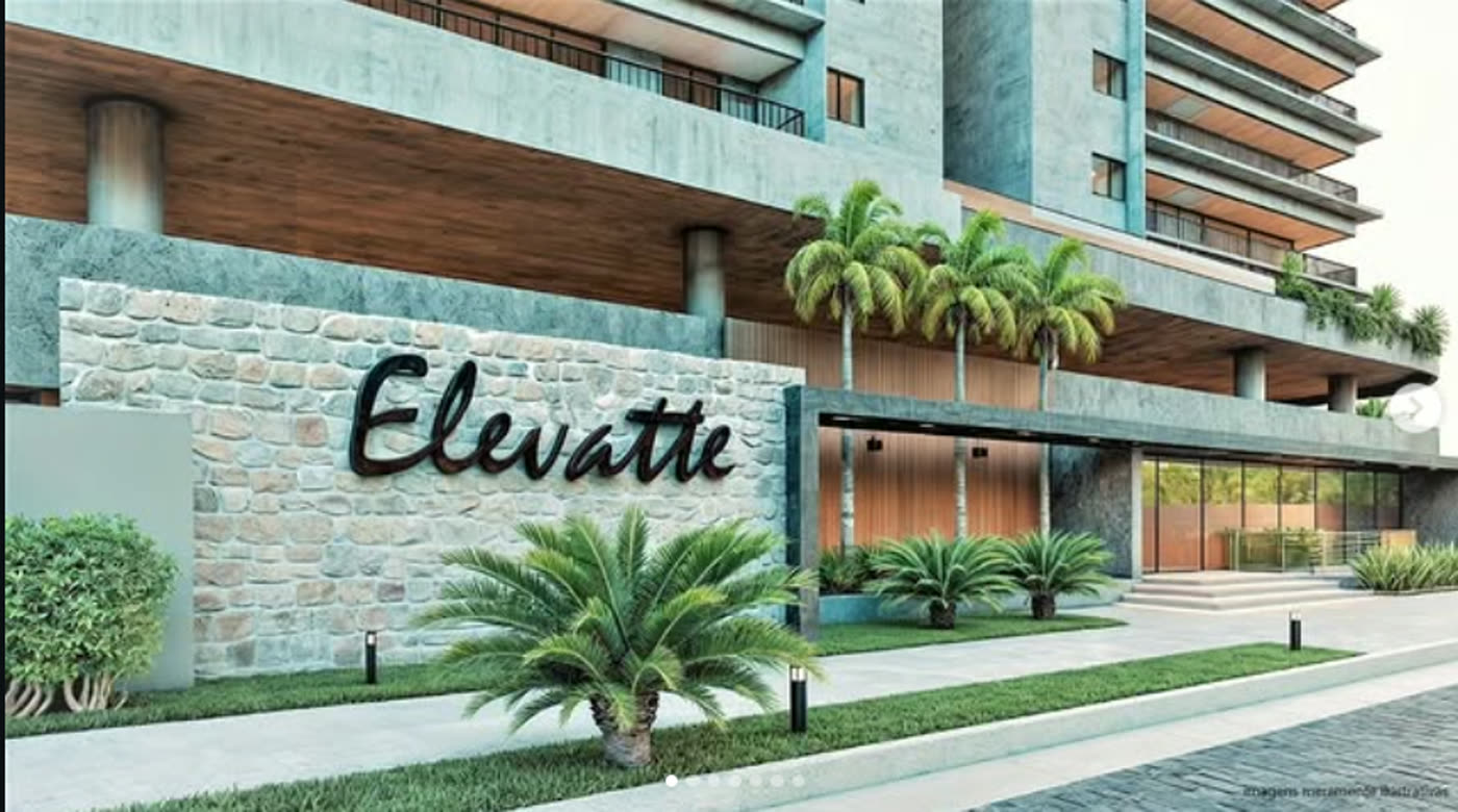 Área de recepção do Majestic, onde funciona o estande de vendas