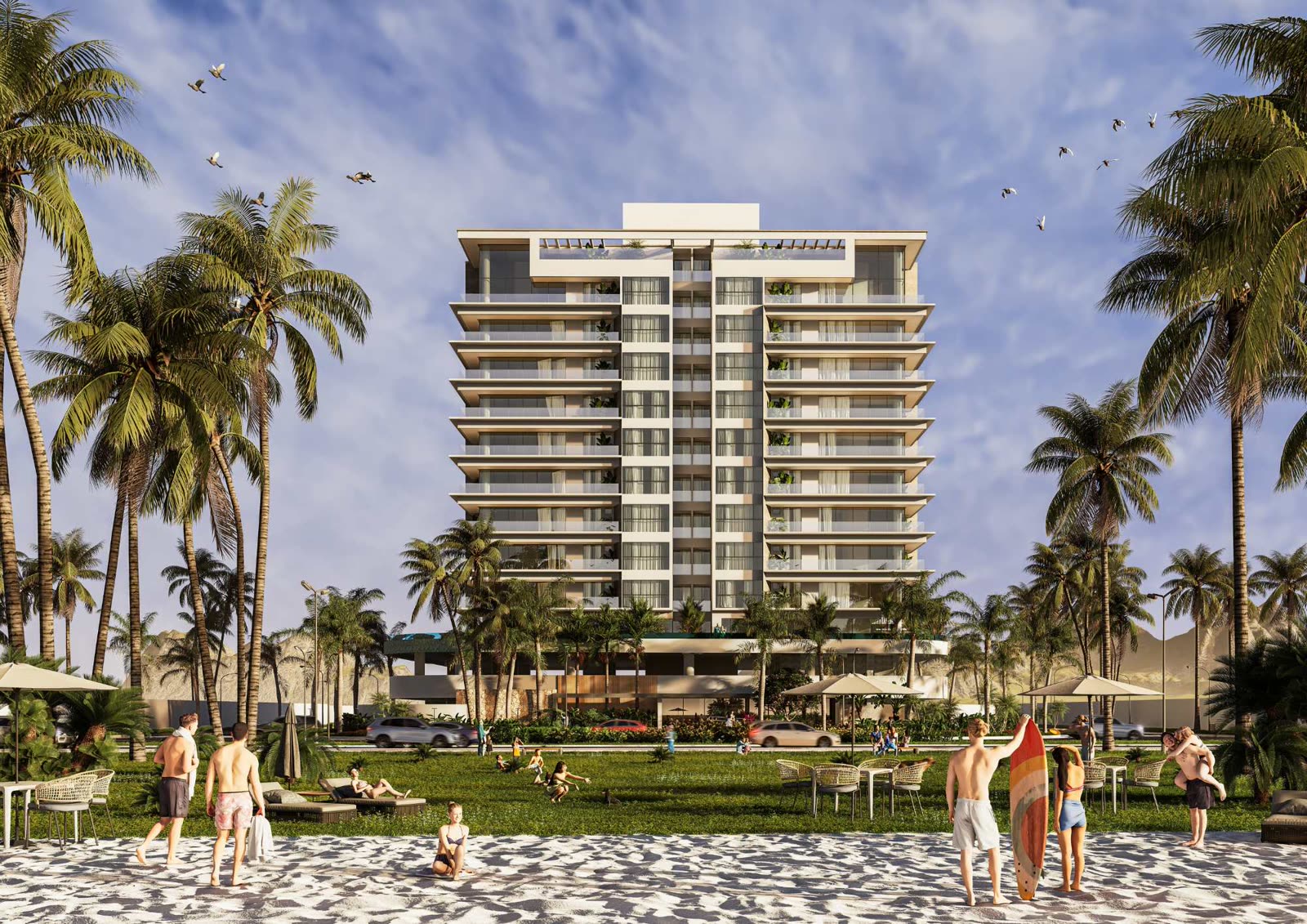 Fachada do Majestic, empreendimento vendido em obra a preço de custo direto com a construtora